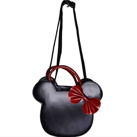 Disney Minnie Mouse Face Shape Crossbody Purse - Picture 10 of 10